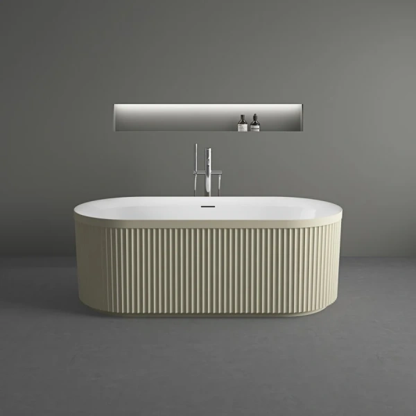 Ванна акриловая Vincea VBT-709-1700MG, 170 x 80 см, белая/бежевая матовая - фото 3