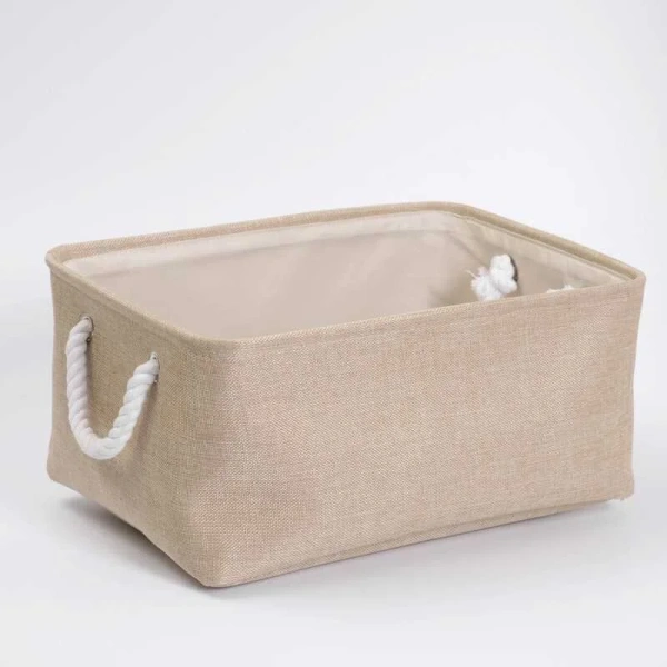 Корзина для белья WasserKRAFT Aisch светло-коричневая - фото 3