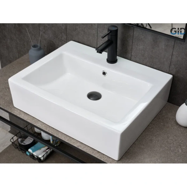 Раковина GID Geometrico N9157 57 см белая - фото 3