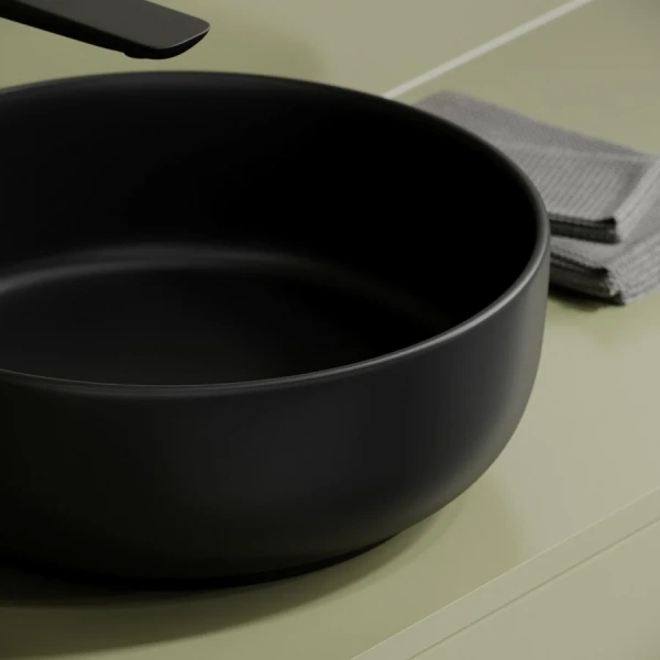 Раковина Ceramica Nova Taycan 37 см черная матовая, одинарные - фото 7