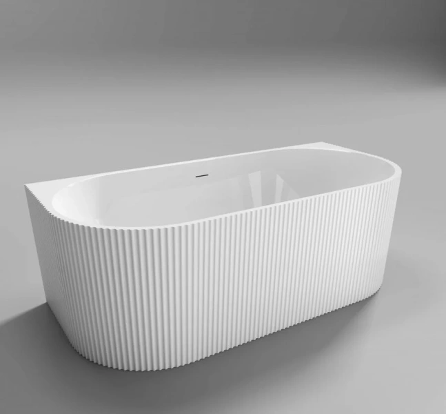 Ванна акриловая BelBagno 170x80 см пристенная белая - фото 4