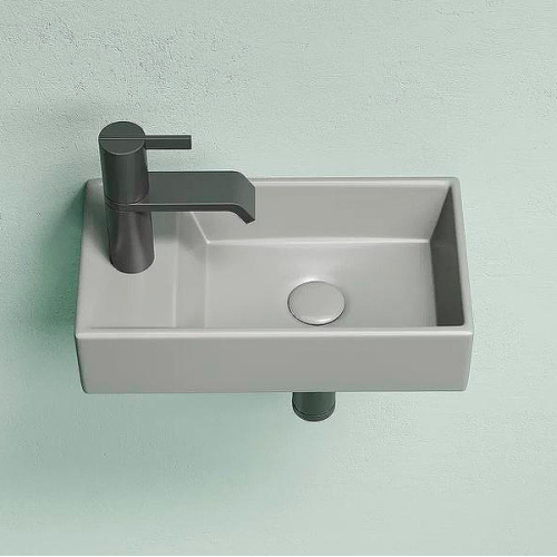 Раковина Ceramica Nova Element 40 см чаша справа антрацит матовый - фото 3