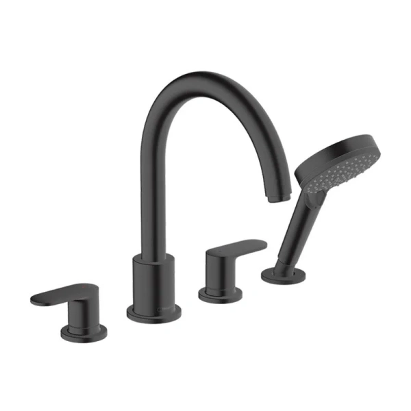 Смеситель для ванны Hansgrohe Vernis Blend черный матовый - фото 1