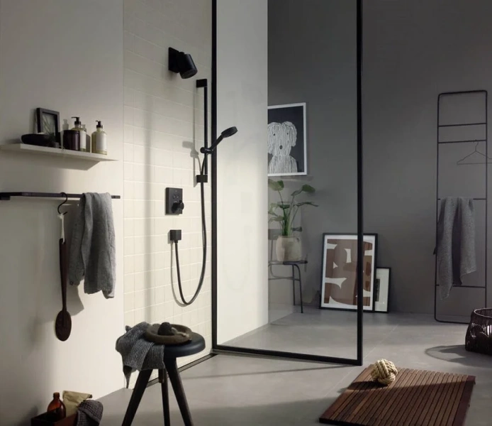 Лейка для душа Hansgrohe Pulsify черная матовая - фото 4