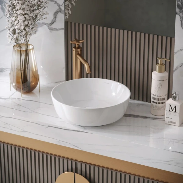 Раковина Grossman Style 42 см белая, в форме чаши, круглой формы - фото 5