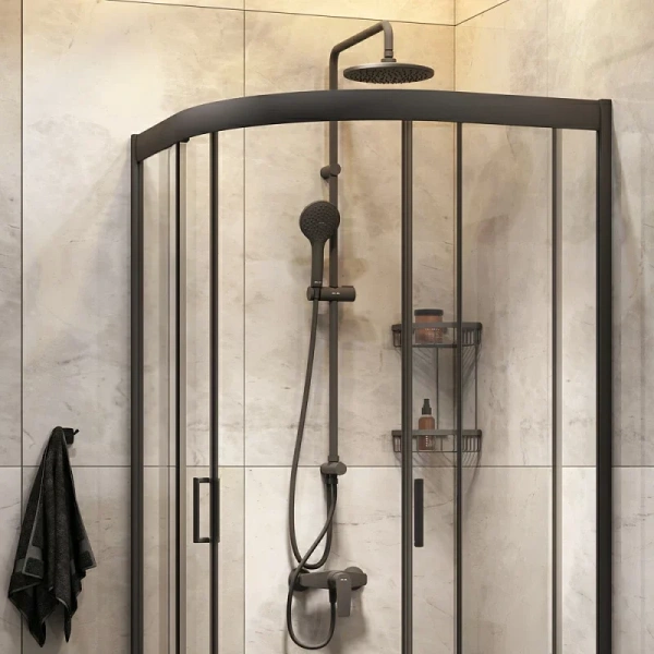 Душевой уголок Am.Pm Gem 90x90 см с душевой стойкой, 90х90 - фото 5