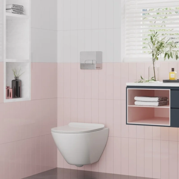 Унитаз подвесной BERGES Puma белый, безободковые, сиденье с микролифтом  - фото 6