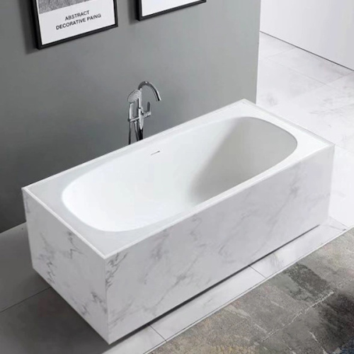 Ванна из искусственного камня Abber Blitz AS9501 180x85 см отдельностоящая - фото 3