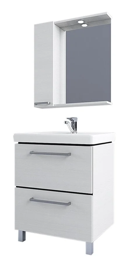 Зеркальный шкаф с подсветкой Акватон Ронда 60 см дуб сомерсет - фото 4