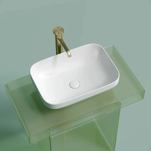 Раковина Ceramica Nova Element 50 см белая матовая, в форме чаши, прямоугольной формы - фото 5