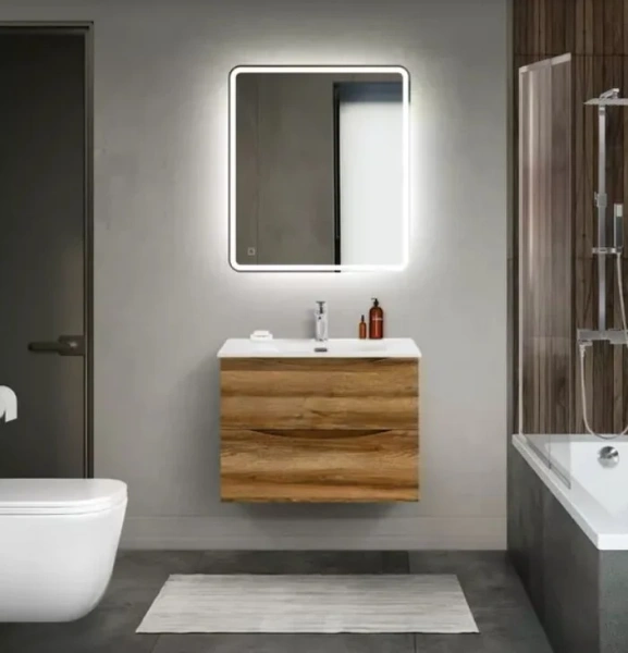 Тумба под раковину подвесная BelBagno Marino-Cer-Mini 70 см Rovere Rustico - фото 3