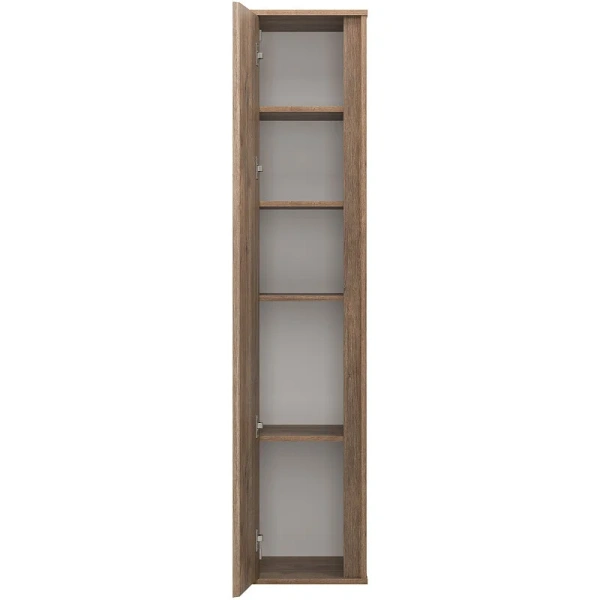 Шкаф-пенал подвесной Brevita Dallas 35 см дуб галифакс олово, подвесные - фото 6