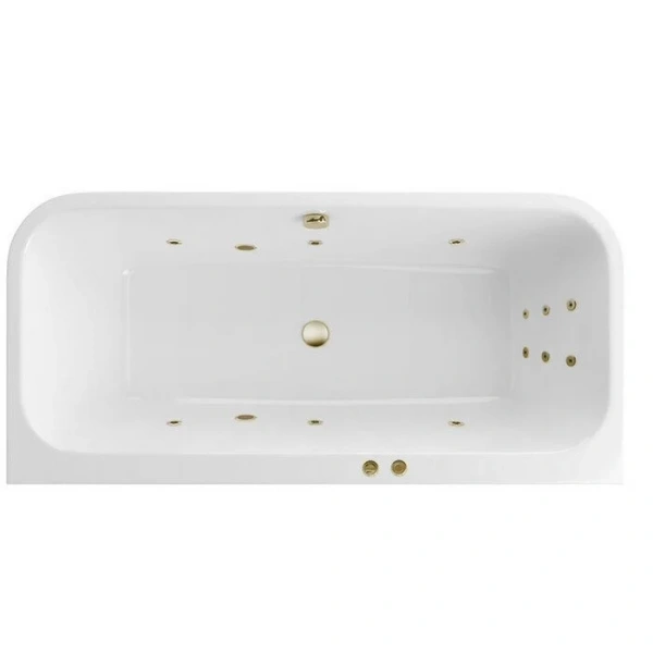 Ванна гидромассажная Excellent Arana Line 180 x 85 см, белый/бронза, WAEX.ARA18.LINE.BR - фото 1