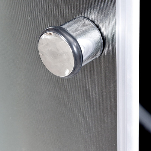 Душевая кабина Deto B 100х100 см с крышей, со стеклянными задними стенками - фото 8