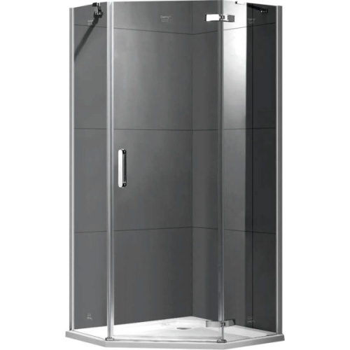 Душевой уголок Gemy Fall Tea 80x80 см профиль хром - фото 1