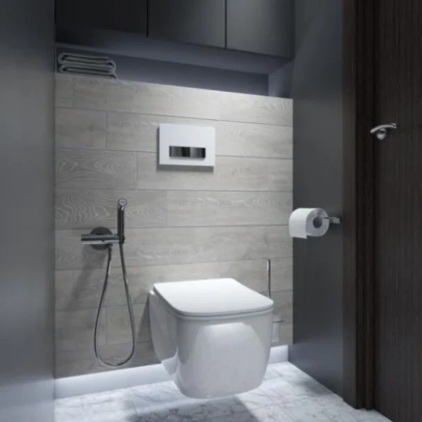 Клавиша смыва IDDIS Uniglass белая - фото 3