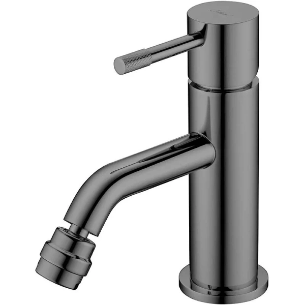 Смеситель для биде Boheme Uno shine gun metall - фото 1