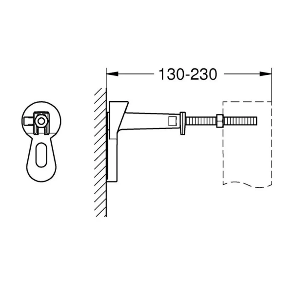 Инсталляция для унитаза Grohe Solido кнопка хром - фото 3