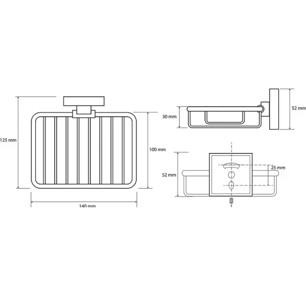 Мыльница Bemeta Beta хром - фото 2