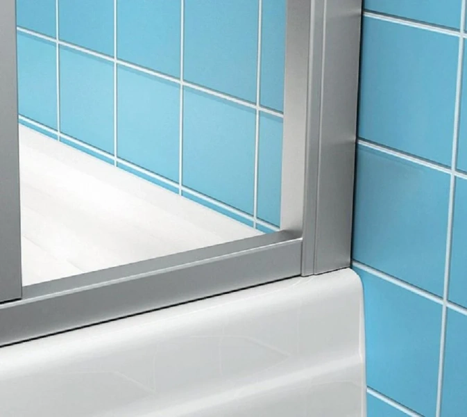 Шторка для ванны Ravak Supernova VS2 105x140 см профиль сатин пластик рейн - фото 2