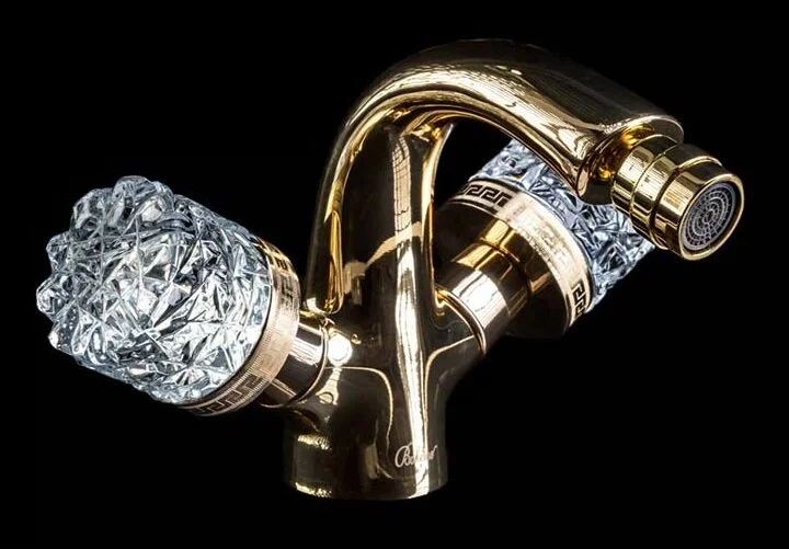 Смеситель для биде Boheme Crystal двухвентильный