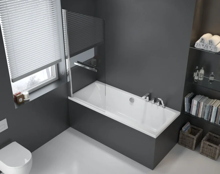 Акриловая ванна Excellent Pryzmat 180 x 80 см, белая, WAEX.PRY18WH - фото 3