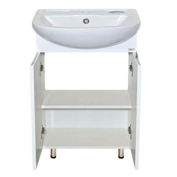 Тумба под раковину напольная Misty Лаванда 60 см белая - фото 4