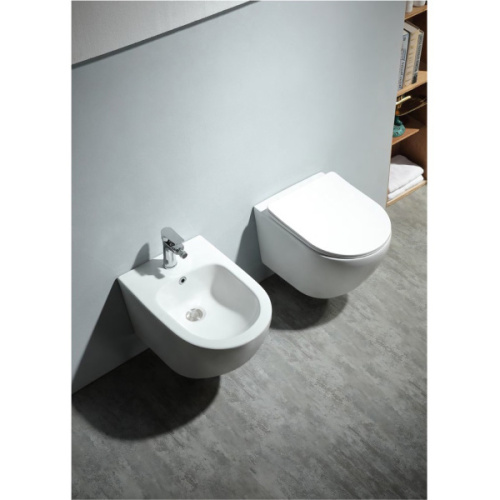 Унитаз подвесной Акватек Европа безободковый, в наличии - фото 9