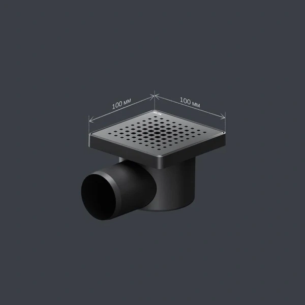 Душевой трап Am.Pm PrimeFlow 10 см черный матовый - фото 4