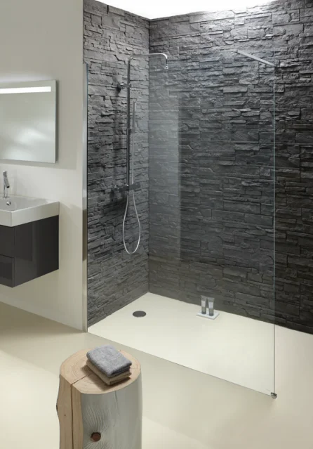 Душевая перегородка Jacob Delafon Contra 140 см профиль хром стекло матовое - фото 2