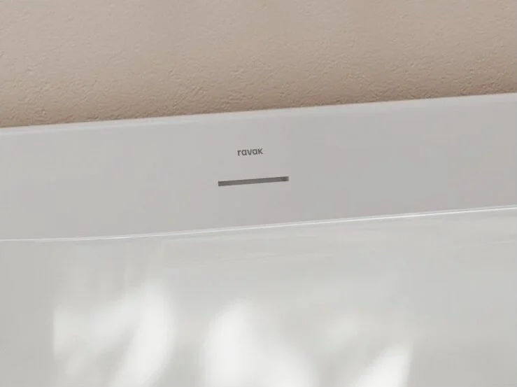 Ванна акриловая Ravak Freedom O TEC CD41600000, 170 x 77 см, отдельностоящая, розовая, слив-перелив белый, овальные - фото 5