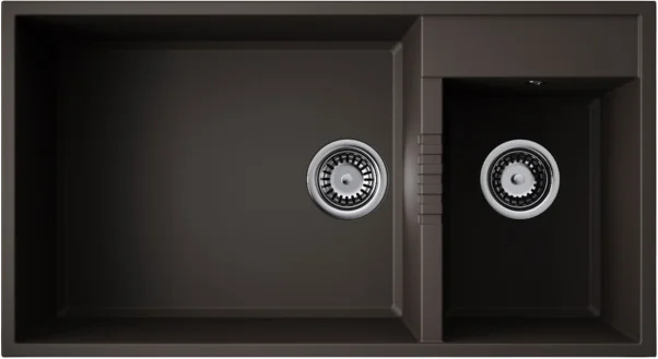 Мойка для кухни Omoikiri Tedori 85-2-U-ES 85 см espresso - фото 1