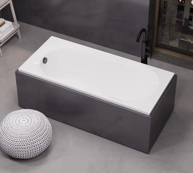 Ванна акриловая Alba Spa Miami ВПР0240300100, 150 x 70 см, цвет белый - фото 3