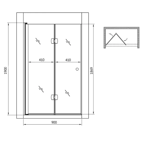Душевая дверь Gemy Dutch Windmill - фото 2