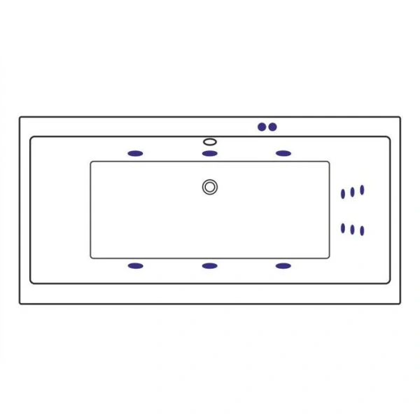 Ванна гидромассажная Excellent Pryzmat Slim Line 170 x 75 см, белый/бронза, WAEX.PRY17S.LINE.BR - фото 4