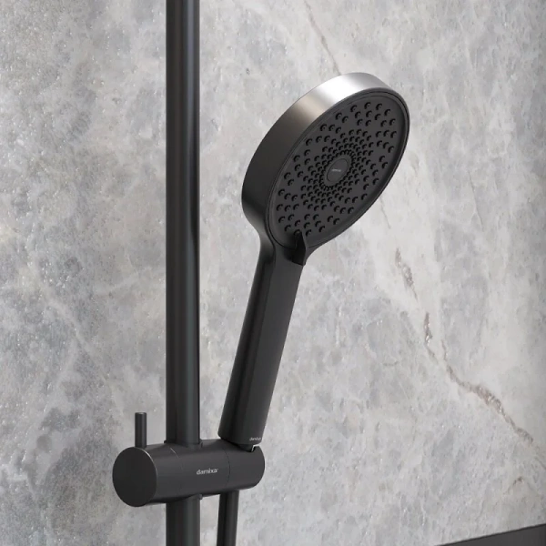 Душевая стойка Damixa Apollo черная, рычажные - фото 6