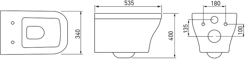 Унитаз с инсталляцией BERGES клавиша черный глянец index_3 - фото 10