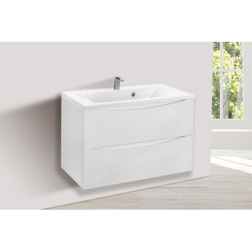 Тумба под раковину подвесная Vincea Mia 74 см G.White, современная, hi-tech - фото 3