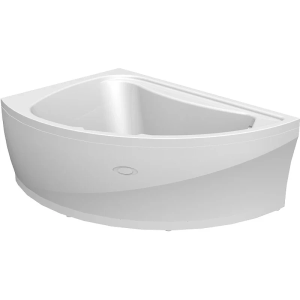 Акриловая ванна Радомир Альбена 1-01-0-1-1-015, 168 x 120 см, левая, каркас, подголовник в комплекте, белая - фото 4