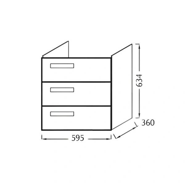 Тумба под раковину подвесная Jacob Delafon Rythmik 60 см белый, нет в наличии - фото 2