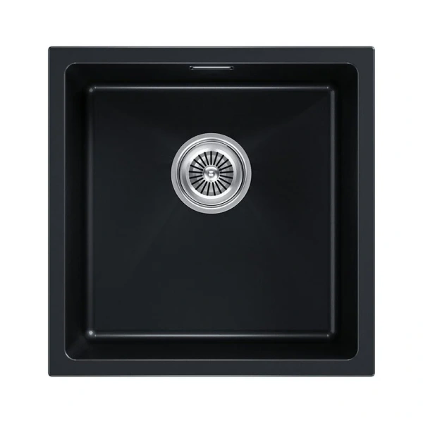 Мойка для кухни Paulmark Lumi 45 см черный металлик - фото 1