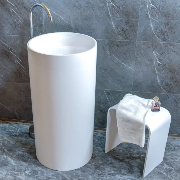 Раковина напольная Montebianco Pisa Tre 45 см белая, 45 см - фото 6