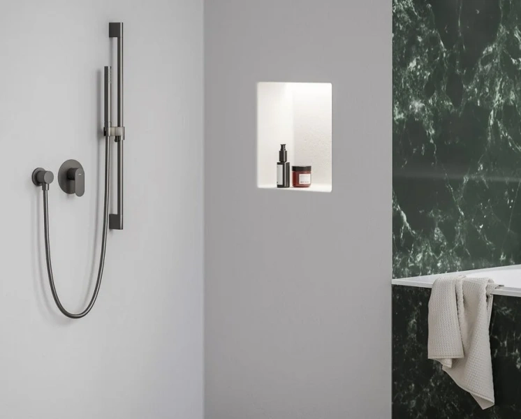 Смеситель для душа Ravak Eleganta графит матовый, современные, hi-tech - фото 3