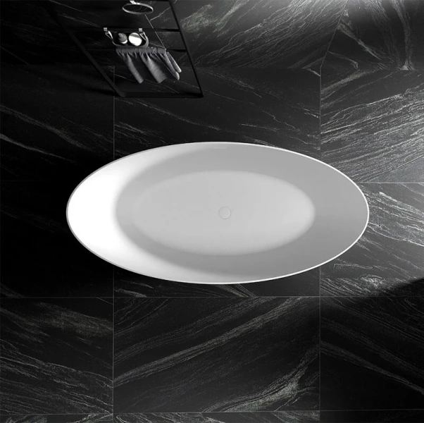 Акриловая ванна Abber 170х80 см овальная, 170x80 см - фото 4