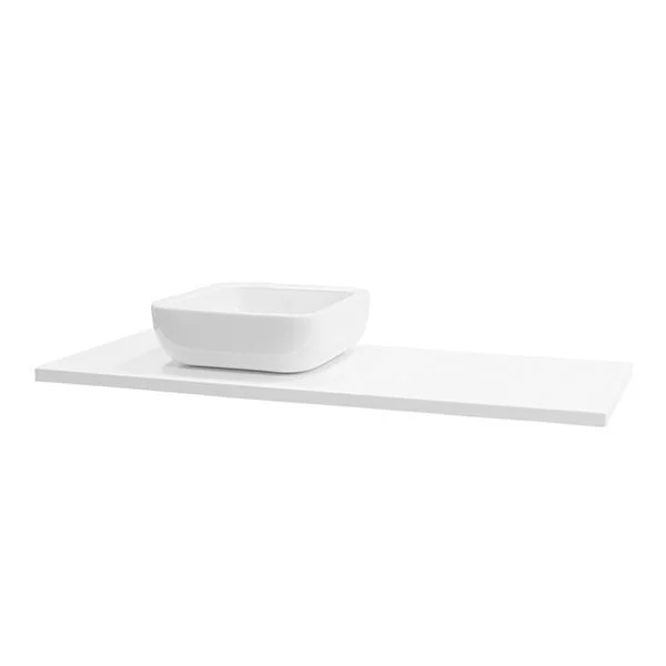 Столешница Акватон Брук 120 см (80+40) для одной раковины - фото 1