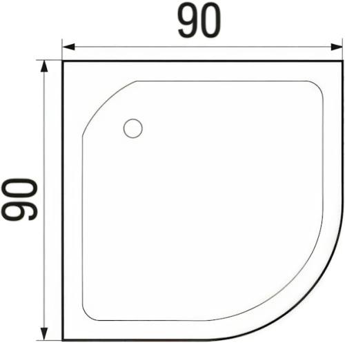 Схема, угловые, недорогие, для дачи, без гидромассажа, c тропическим душем, без крыши - фото 5