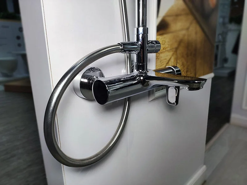 Душевая стойка Jacob Delafon Aleo хром, с изливом - фото 5