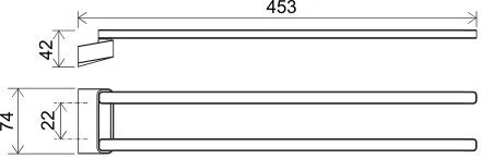 Полотенцедержатель Ravak 10° X07P поворотный - фото 4