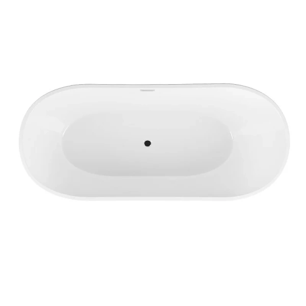 Ванна акриловая Grossman Galaxy, GR-2102, 170 x 75 см, отдельностоящая, белая, овальные - фото 5