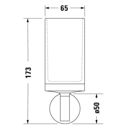 Стакан для ванной Duravit Starck T черный матовый - фото 2